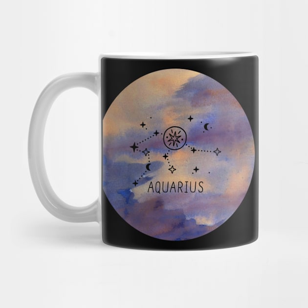 Aquarius Zodiac by Nanouche